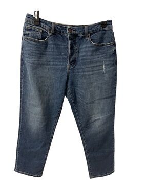 Oliver Logan Women’s 31 Ludlow Relaxed Slow Denim Button Fly Straight Jeans